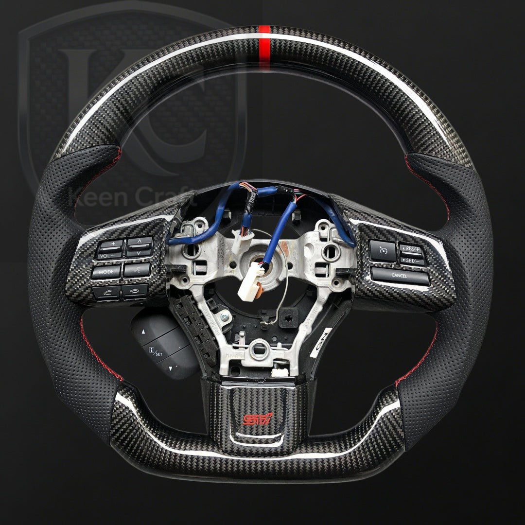 Subaru 2015-2021 WRX STI Carbon Fiber Steering Wheel | Keen Craft