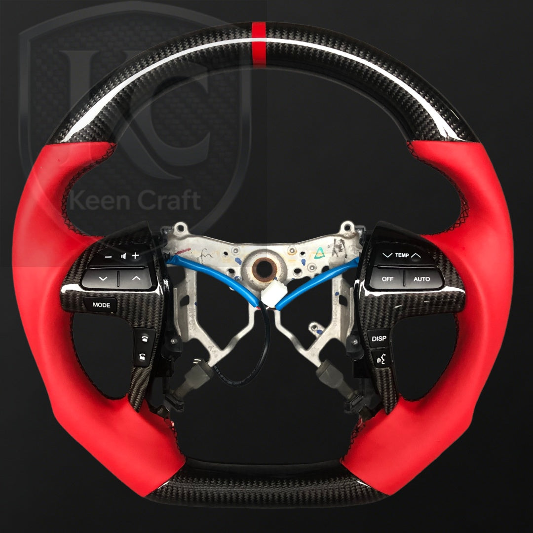 Toyota 2006-2012 Camry/2012-2014 Vigo Carbon Fiber Steering Wheel | Keen Craft