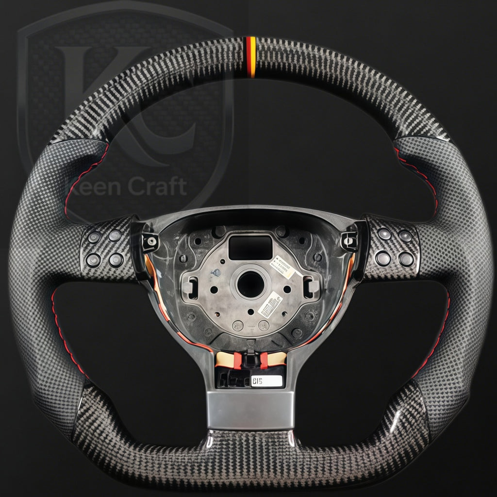 VW 2005-2009  MK5 Jetta Carbon fiber steering wheel| Keen Craft