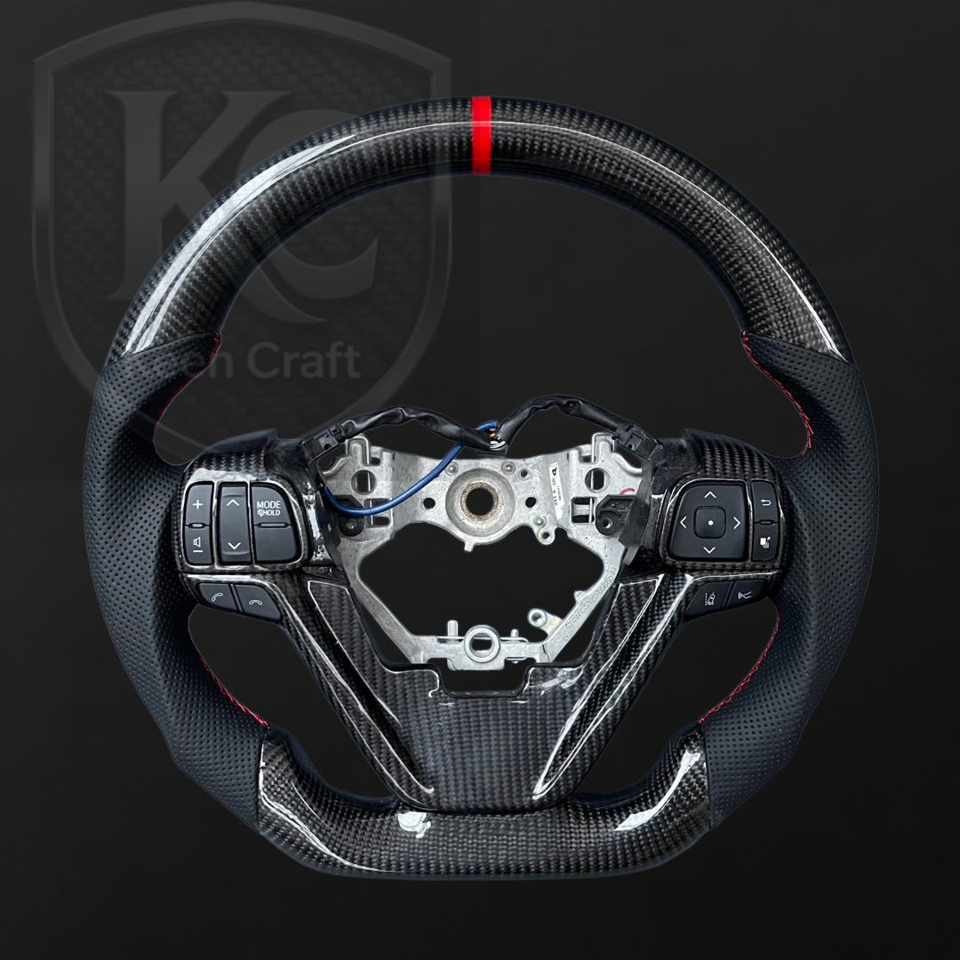 Toyota 2014-2019 Highlander Carbon Fiber Steering Wheel | Keen Craft