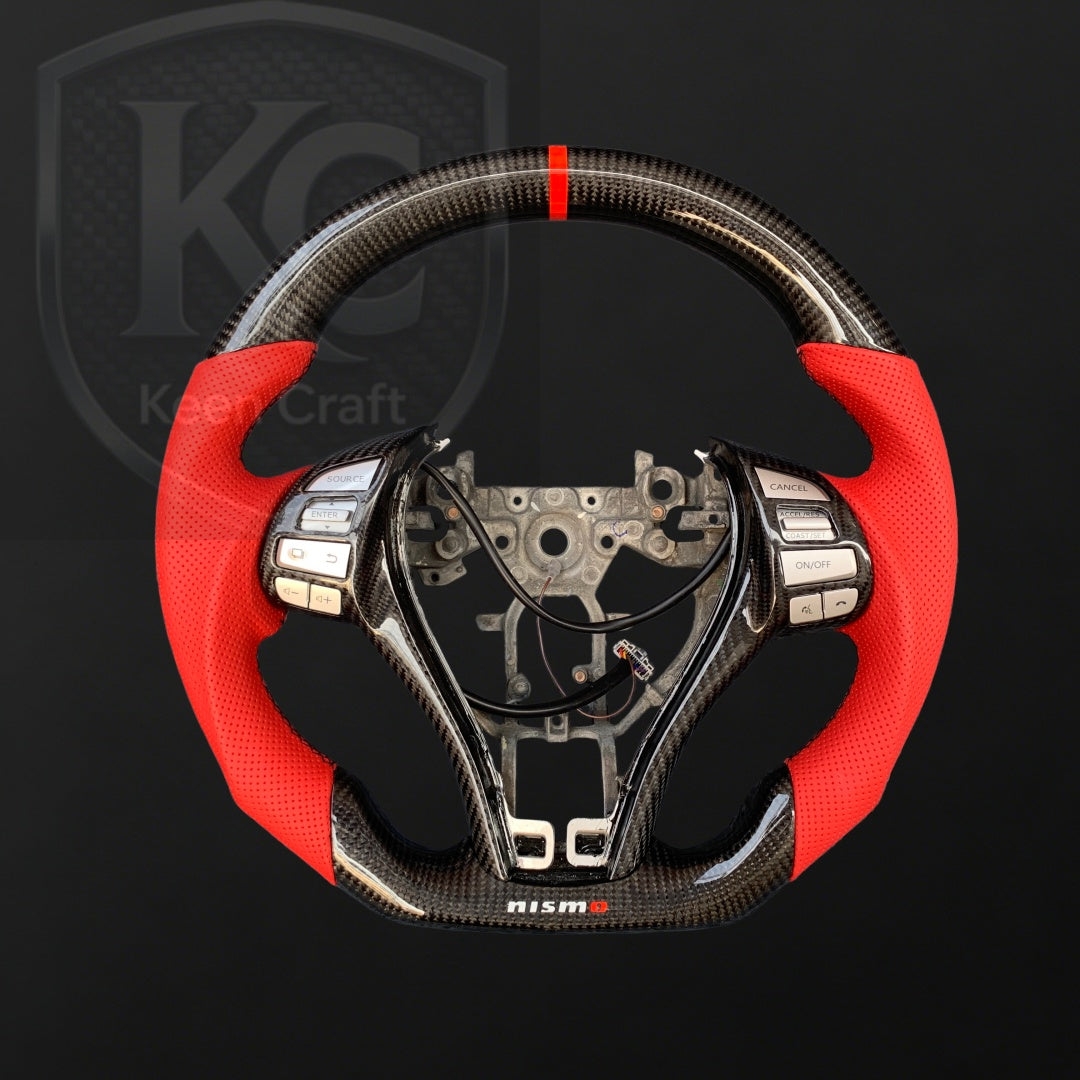 Nissan 2014-2018 Rogue Carbon Fiber Steering Wheel | Keen Craft