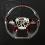 Infiniti 2013-2020 QX60 / 2013-2022 Q70 Q70L / 2011-2019 M25 M35 M37 M56 Carbon Fiber Steering Wheel | Keen Craft