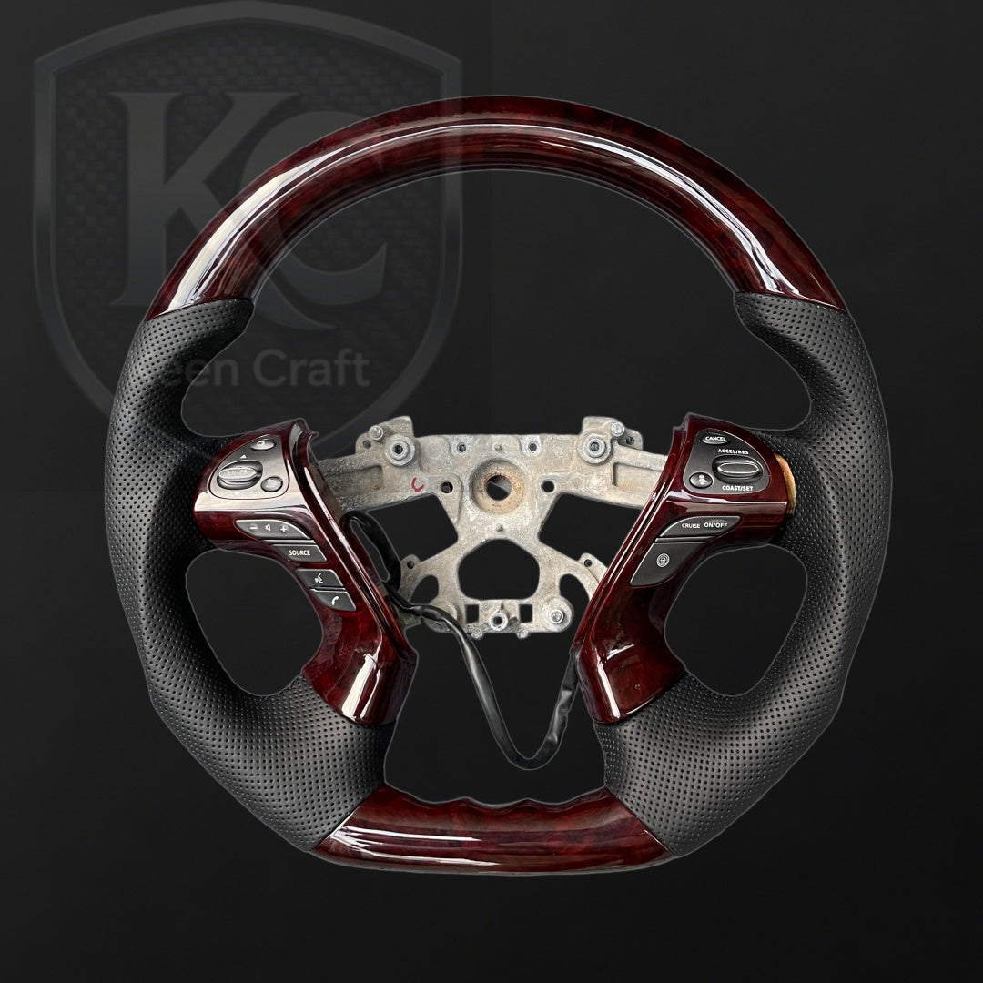 Infiniti 2013-2020 QX60 / 2013-2022 Q70 Q70L / 2011-2019 M25 M35 M37 M56 Carbon Fiber Steering Wheel | Keen Craft