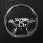 Infiniti 2013-2020 QX60 / 2013-2022 Q70 Q70L / 2011-2019 M25 M35 M37 M56 Carbon Fiber Steering Wheel | Keen Craft