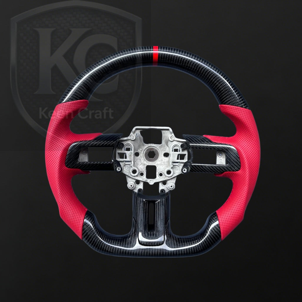 Ford 2018-2023 Mustang Carbon Fiber Steering Wheel | Keen Craft