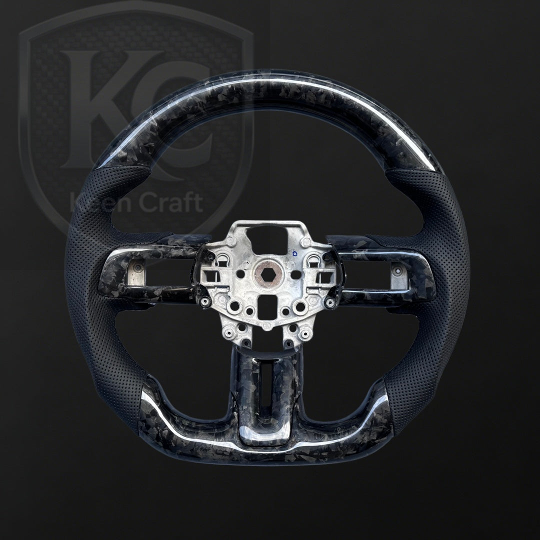 Ford 2018-2023 Mustang Carbon Fiber Steering Wheel | Keen Craft