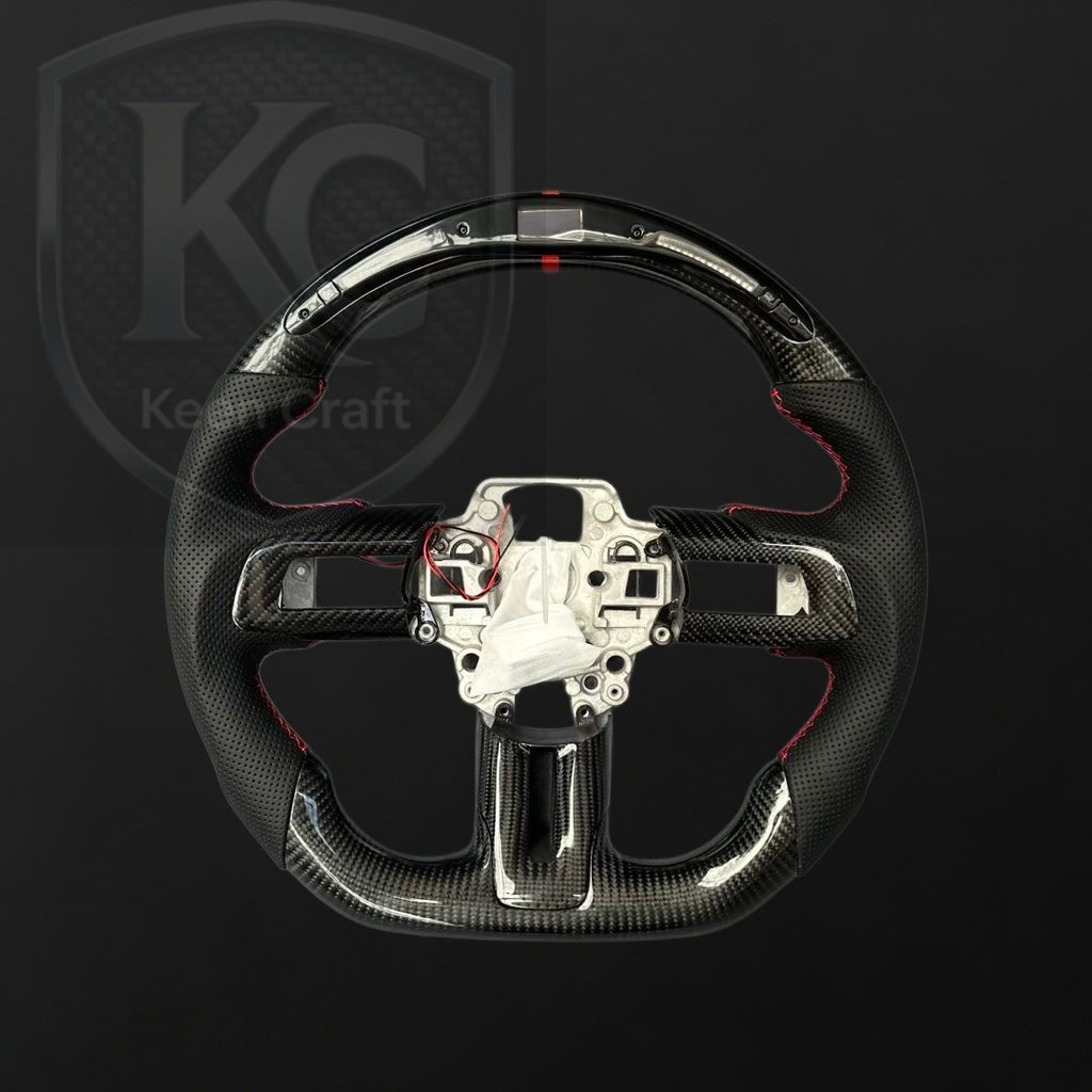 Ford 2018-2023 Mustang Carbon Fiber Steering Wheel | Keen Craft