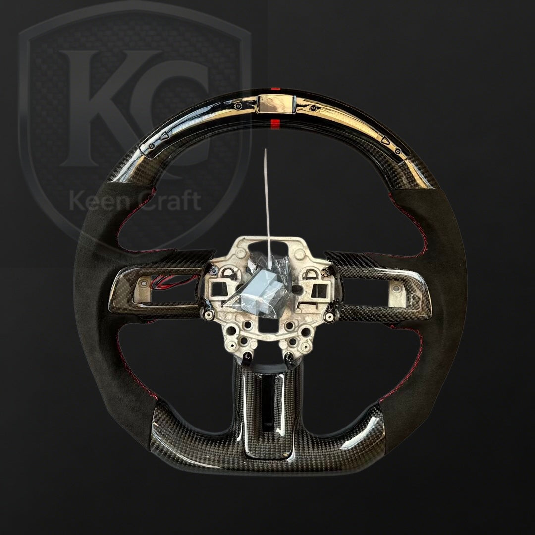 Ford 2018-2023 Mustang Carbon Fiber Steering Wheel | Keen Craft