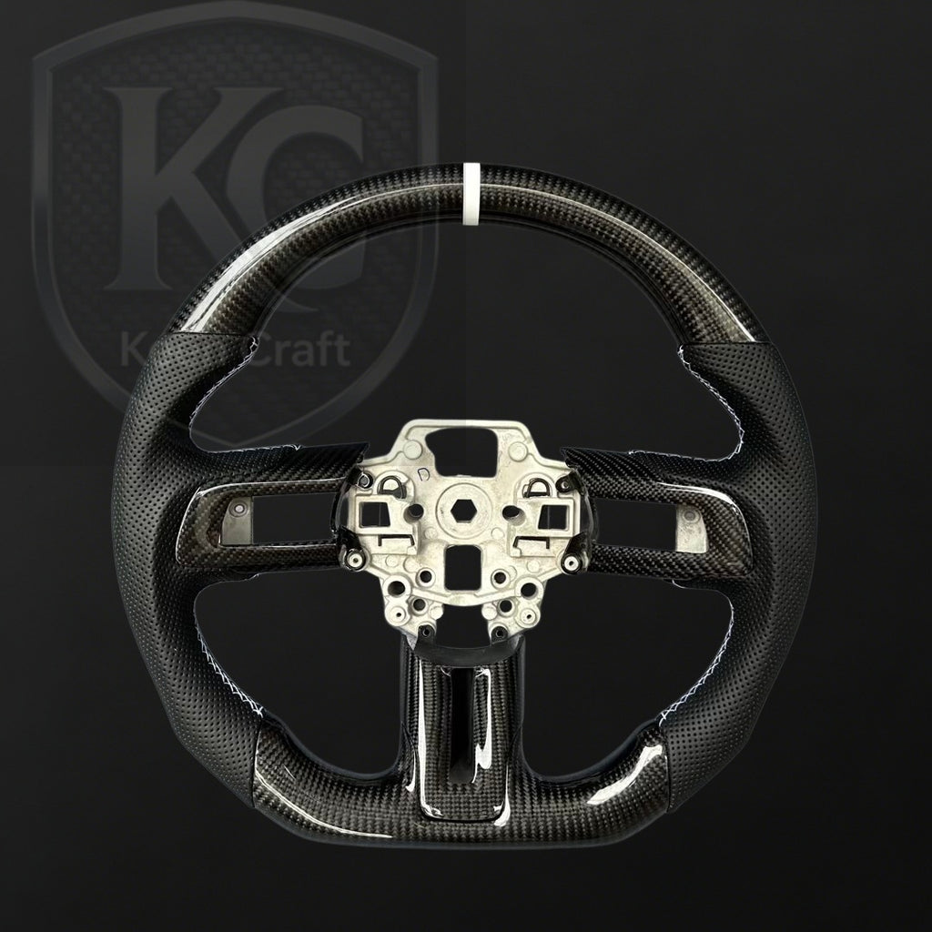 Ford 2018-2023 Mustang Carbon Fiber Steering Wheel | Keen Craft