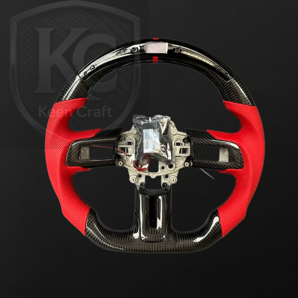 Ford 2018-2023 Mustang Carbon Fiber Steering Wheel | Keen Craft
