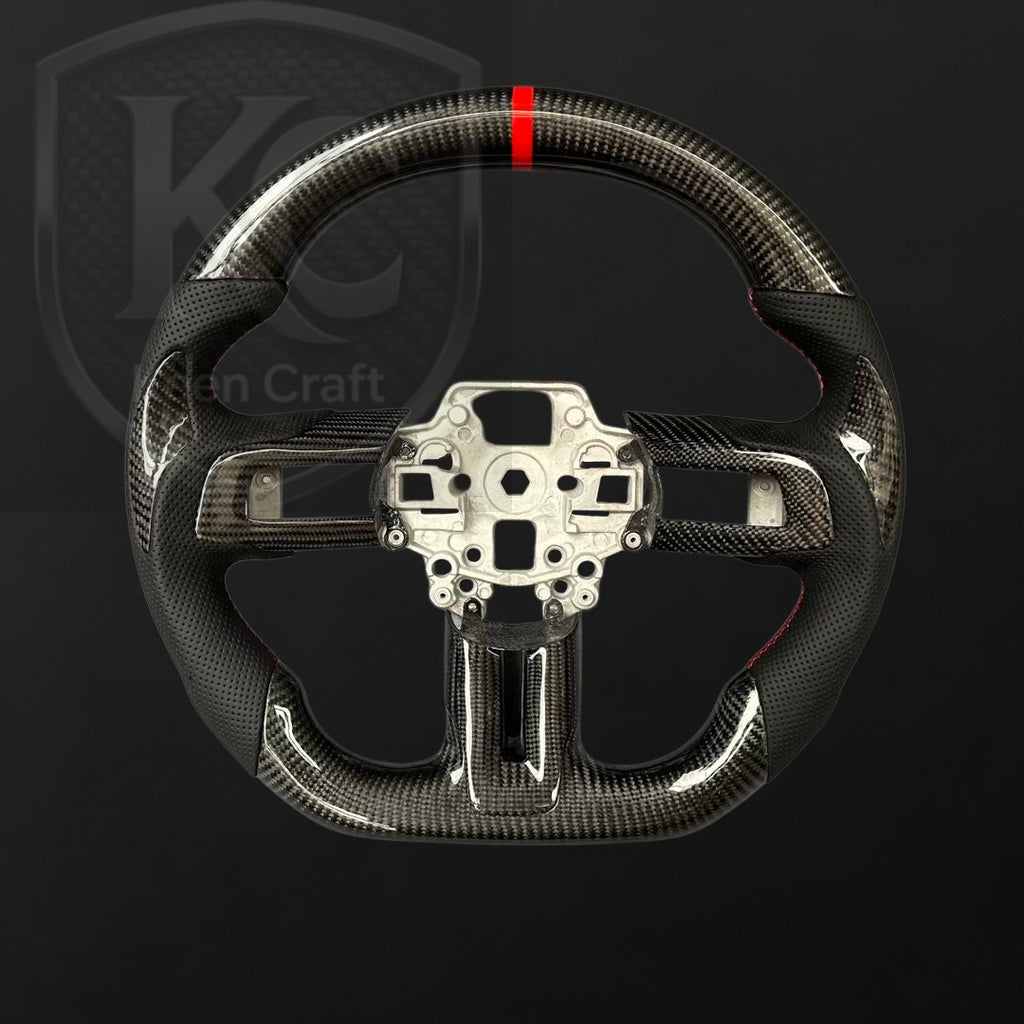 Ford 2018-2023 Mustang Carbon Fiber Steering Wheel | Keen Craft