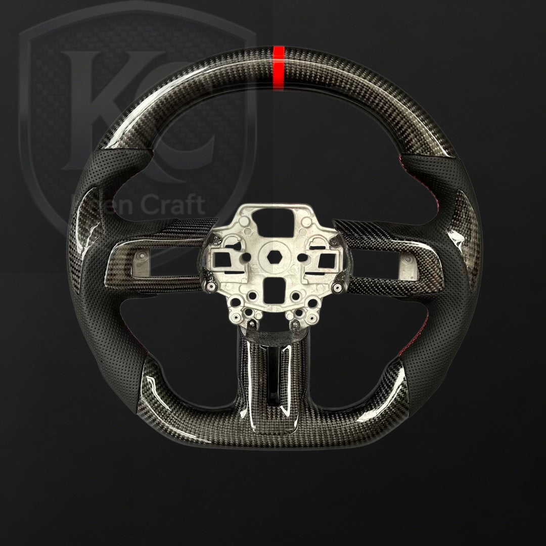 Ford 2018-2023 Mustang Carbon Fiber Steering Wheel | Keen Craft