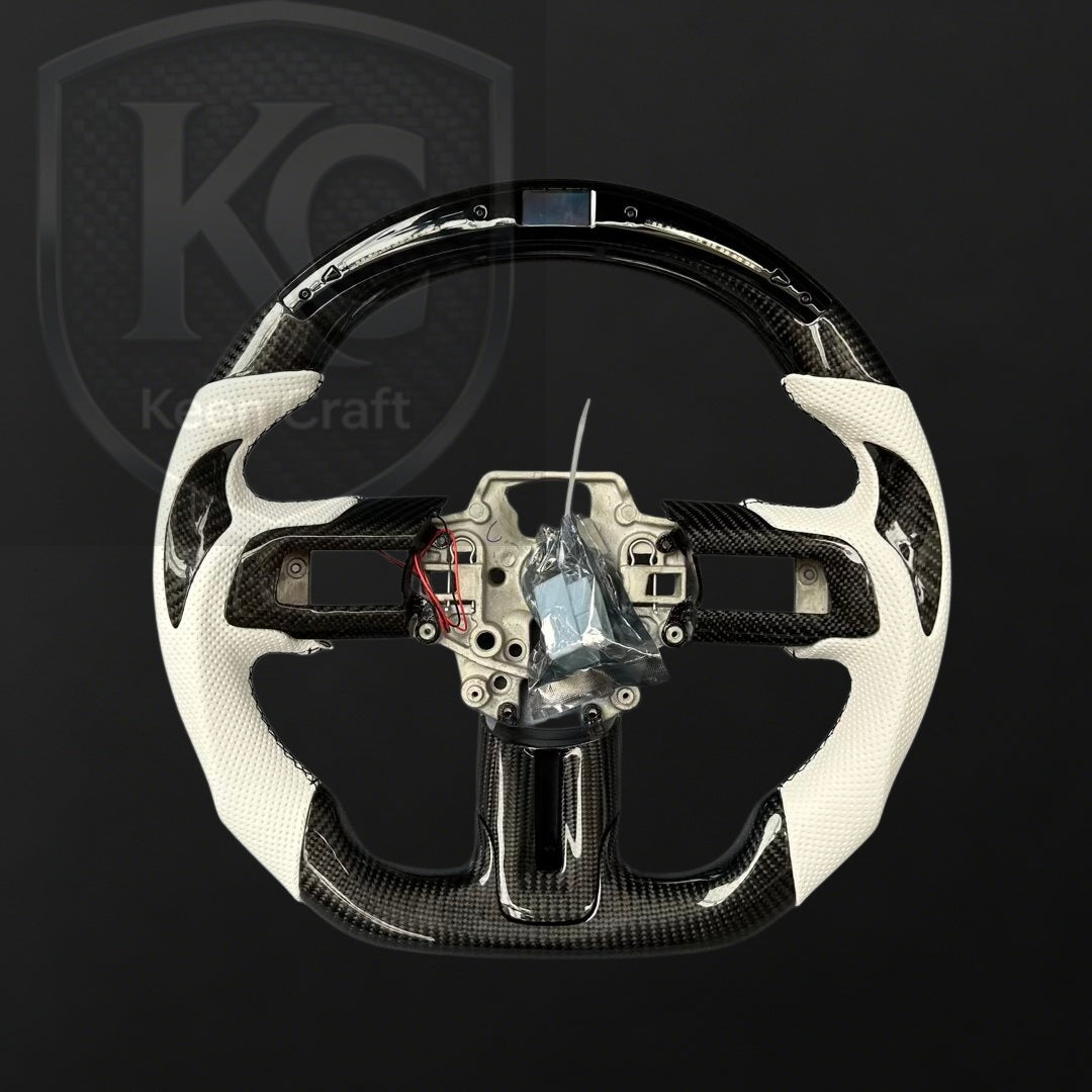 Ford 2018-2023 Mustang Carbon Fiber Steering Wheel | Keen Craft