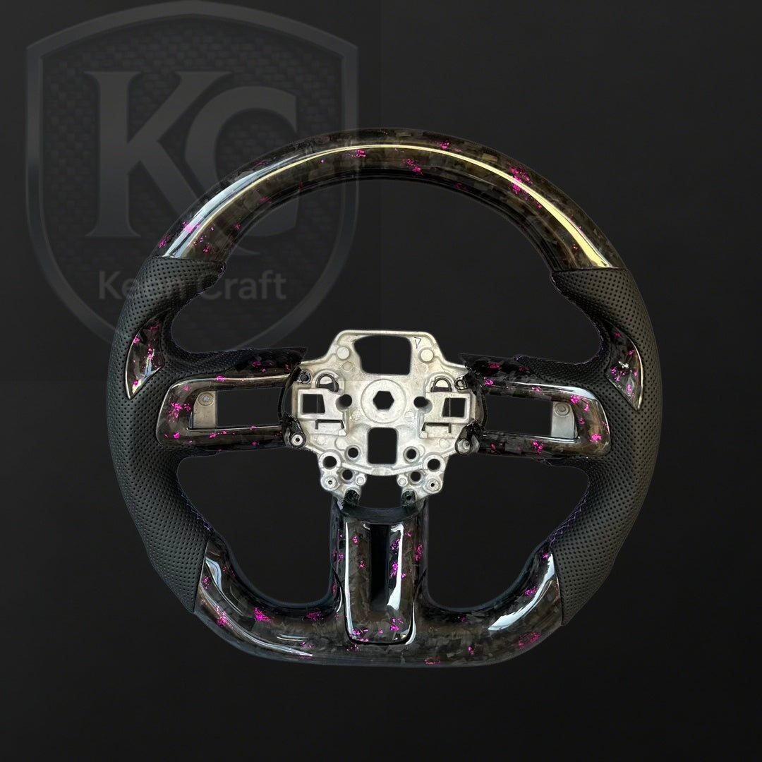 Ford 2018-2023 Mustang Carbon Fiber Steering Wheel | Keen Craft