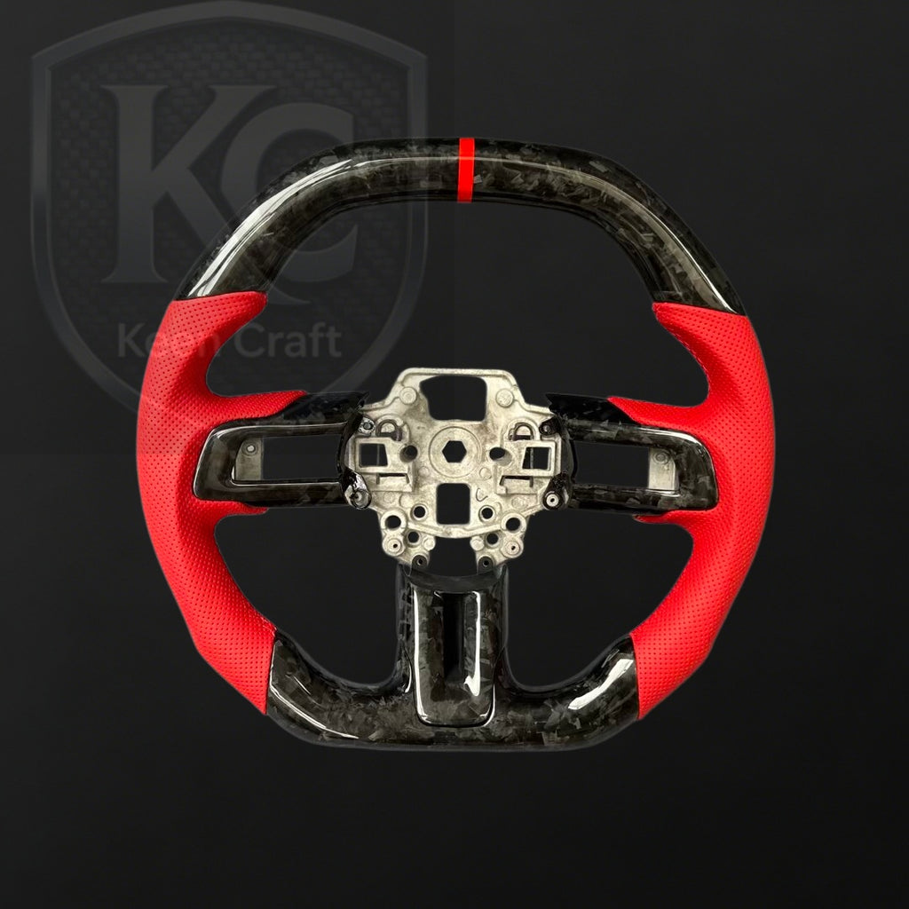 Ford 2018-2023 Mustang Carbon Fiber Steering Wheel | Keen Craft