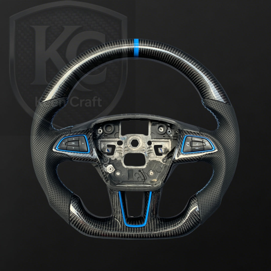 Ford 2015-2018 Focus Mk3 RS/ST Carbon Fiber Steering Wheel | Keen Craft