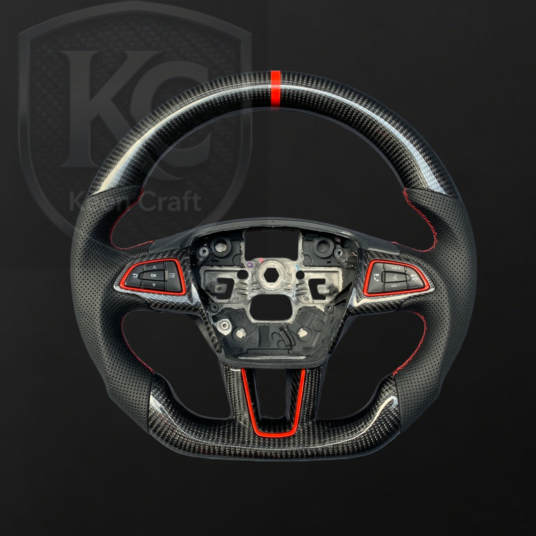 Ford 2015-2018 Focus Mk3 RS/ST Carbon Fiber Steering Wheel | Keen Craft