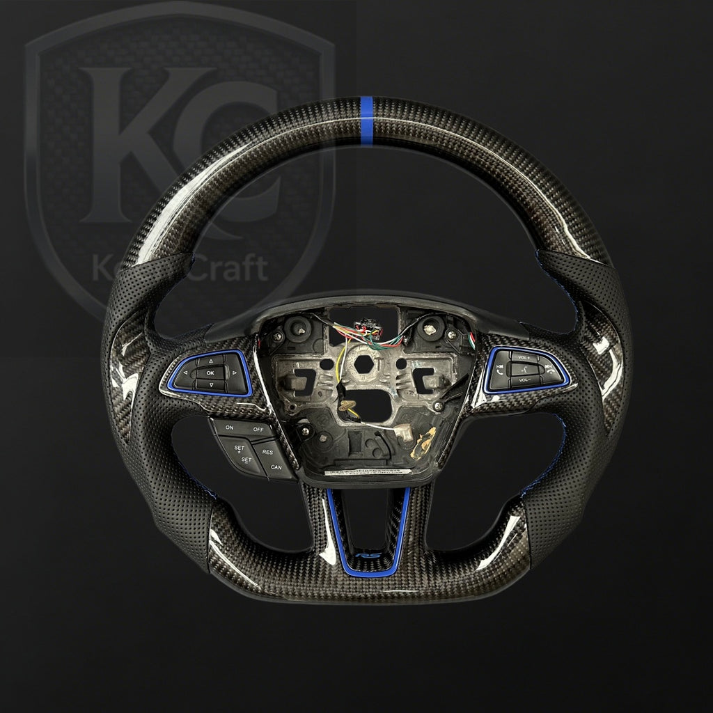 Ford 2015-2018 Focus Mk3 RS/ST Carbon Fiber Steering Wheel | Keen Craft