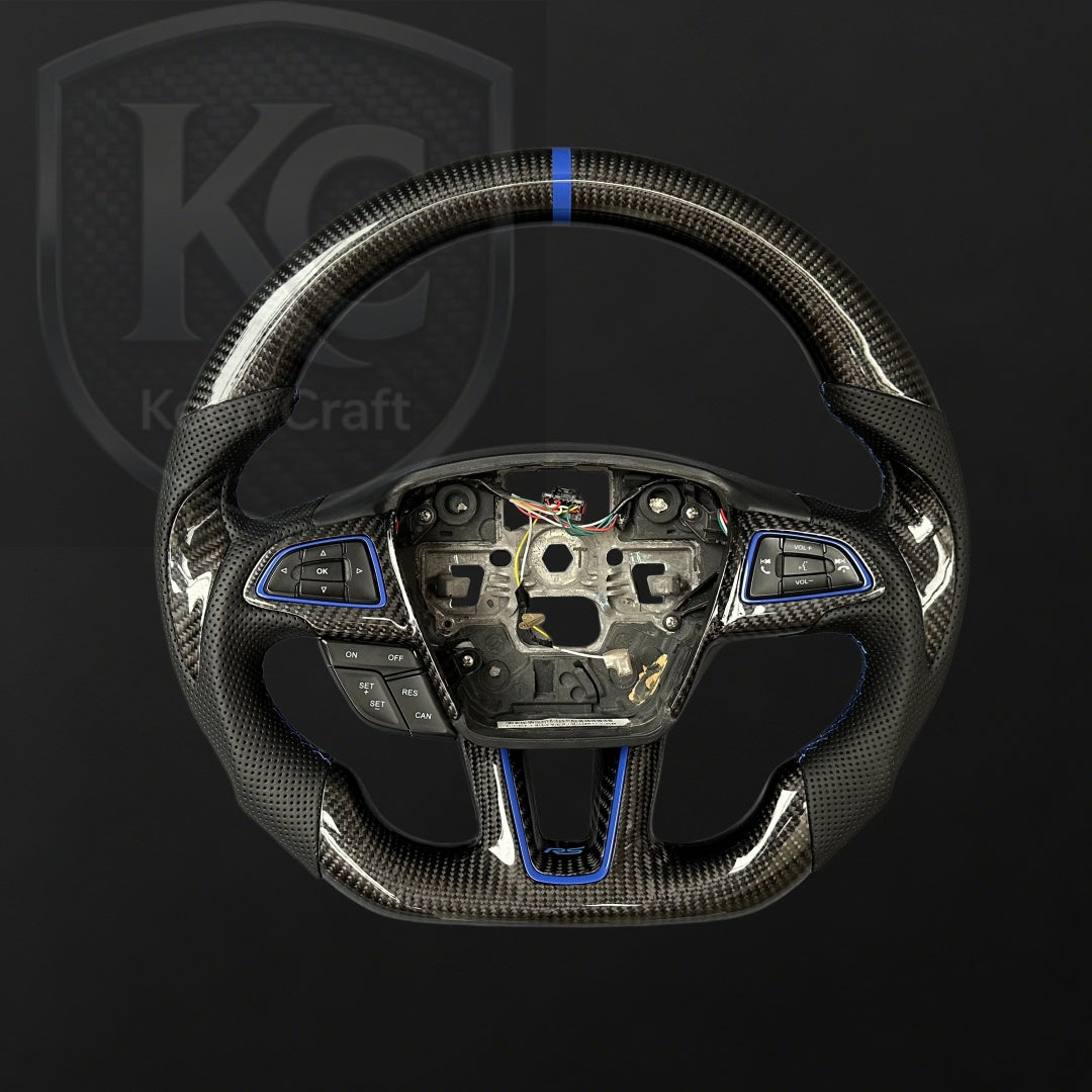 Ford 2015-2018 Focus Mk3 RS/ST Carbon Fiber Steering Wheel | Keen Craft