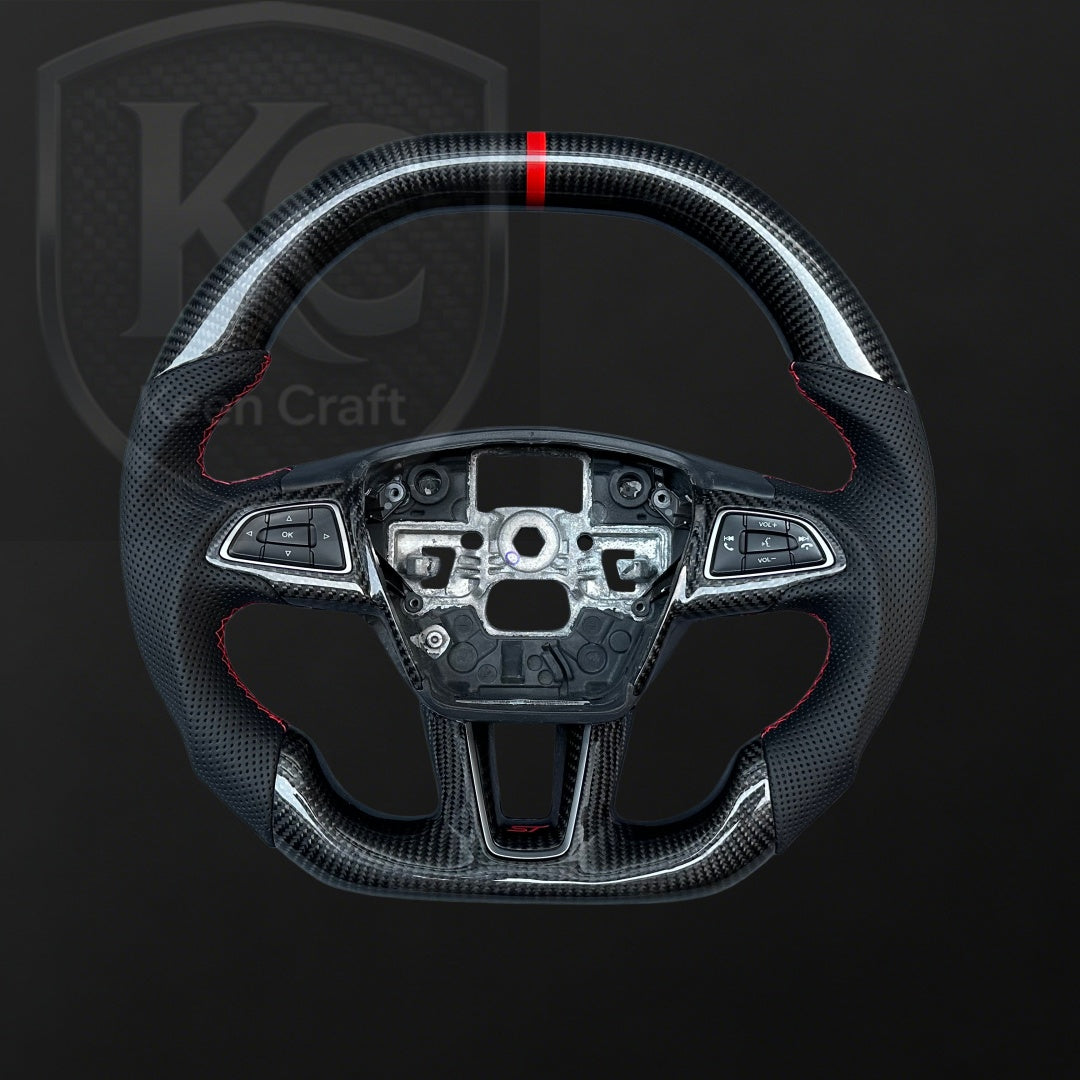 Ford 2015-2018 Focus Mk3 RS/ST Carbon Fiber Steering Wheel | Keen Craft