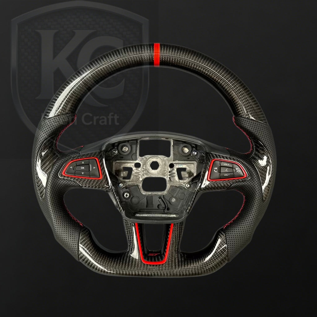 Ford 2015-2018 Focus Mk3 RS/ST Carbon Fiber Steering Wheel | Keen Craft