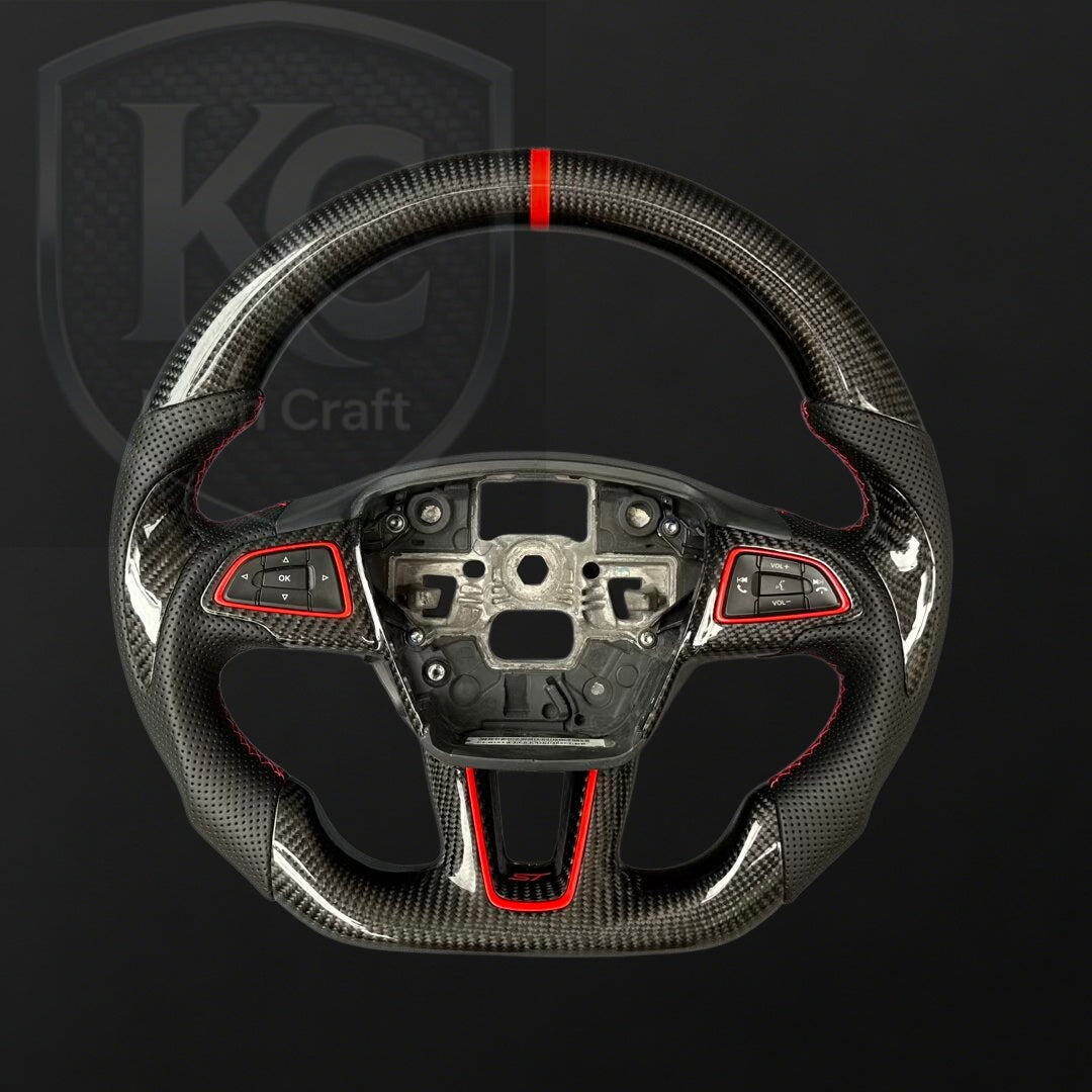 Ford 2015-2018 Focus Mk3 RS/ST Carbon Fiber Steering Wheel | Keen Craft