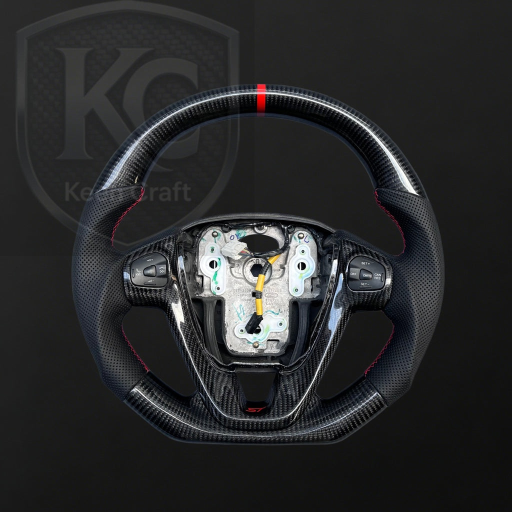 Ford 2014-2019 Fiesta (USA Version) Carbon Fiber Steering Wheel | Keen Craft