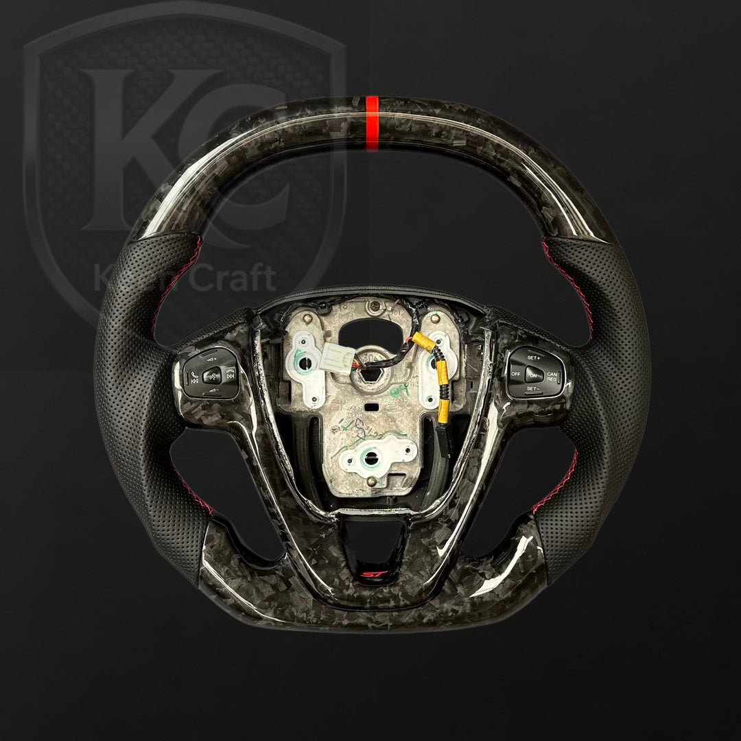 Ford 2014-2019 Fiesta (USA Version) Carbon Fiber Steering Wheel | Keen Craft