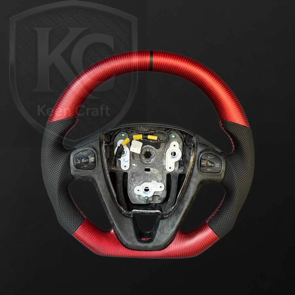 Ford 2014-2019 Fiesta (USA Version) Carbon Fiber Steering Wheel | Keen Craft