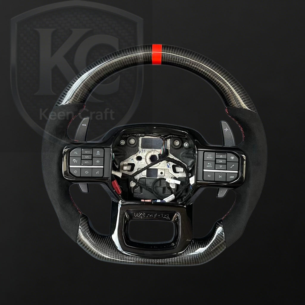 Ford 2021-2026 F150 / Raptor Carbon Fiber Steering Wheel | Keen Craft