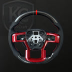 Ford 2015-2020 F150 Raptor / 2017-2022 F250/ 2017-2022 F350/2018-2020 Expedition Carbon Fiber Steering Wheel | Keen Craft