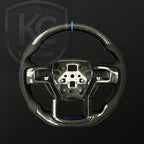 Ford 2015-2020 F150 Raptor / 2017-2022 F250/ 2017-2022 F350/2018-2020 Expedition Carbon Fiber Steering Wheel | Keen Craft