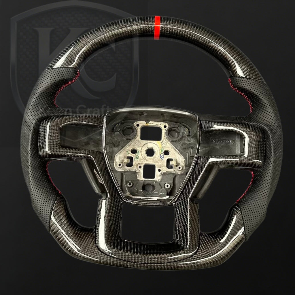 Ford 2015-2020 F150 Raptor / 2017-2022 F250/ 2017-2022 F350/2018-2020 Expedition Carbon Fiber Steering Wheel | Keen Craft