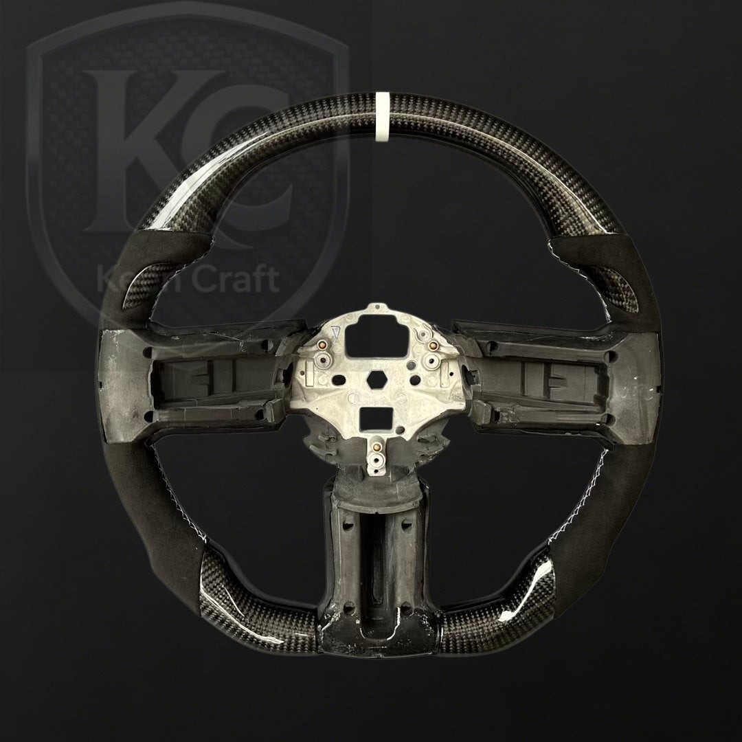 Carbon Fiber Steering Wheel (no Trim) for 2010-2014 Mustang GT/GT500| Keen Craft