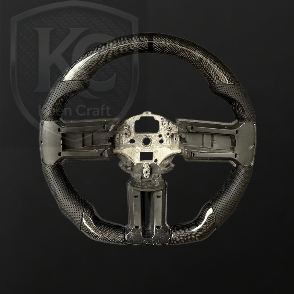 Carbon Fiber Steering Wheel (no Trim) for 2010-2014 Mustang GT/GT500| Keen Craft