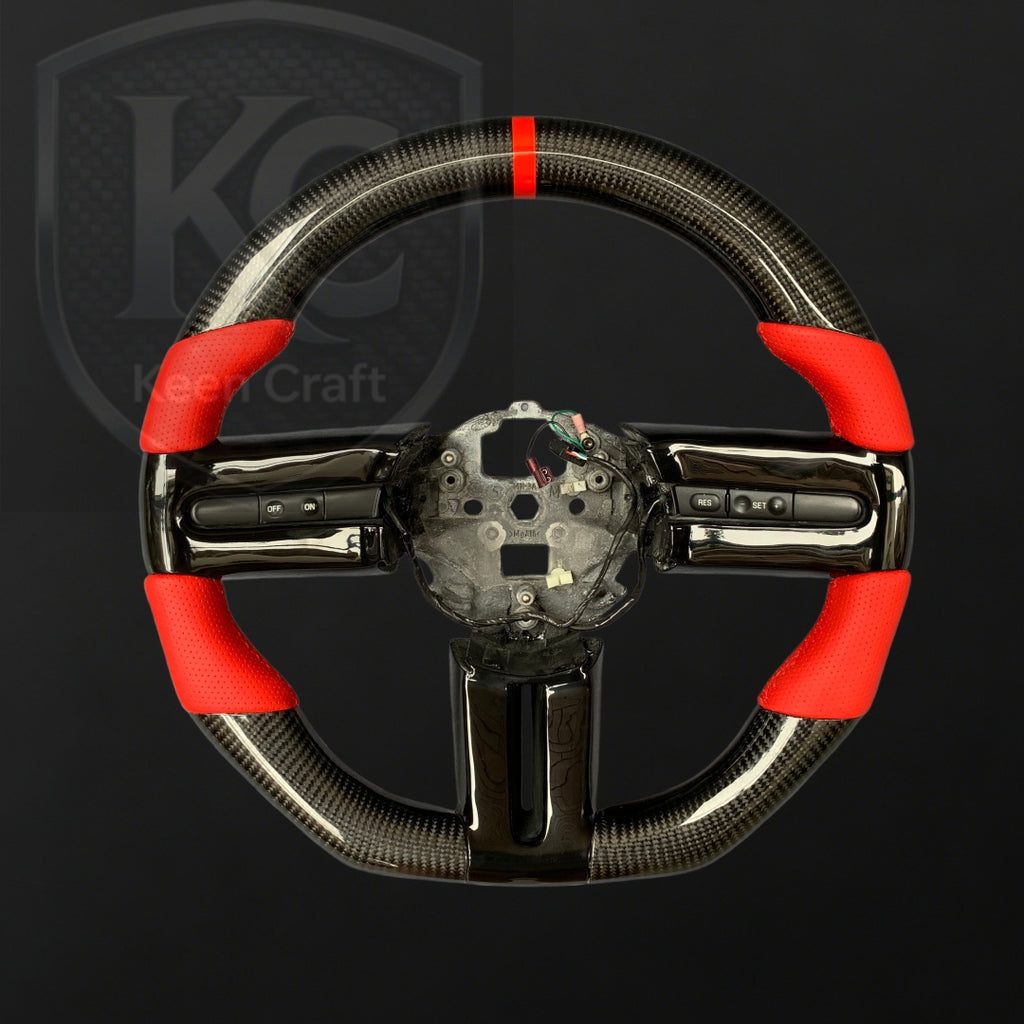 Ford 2005-2009 Mustang Carbon Fiber Steering Wheel | Keen Craft