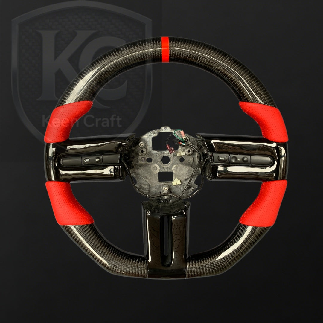 Ford 2005-2009 Mustang Carbon Fiber Steering Wheel | Keen Craft