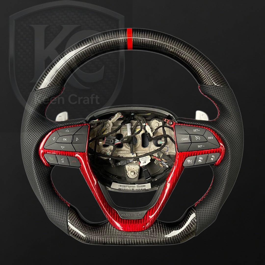 Jeep 2016-2021 Cherokee / Grand Cherokee Carbon Fiber Steering Wheel | Keen Craft