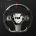 Tesla Model 3 Y Carbon Fiber Steering Wheel | Keen Craft