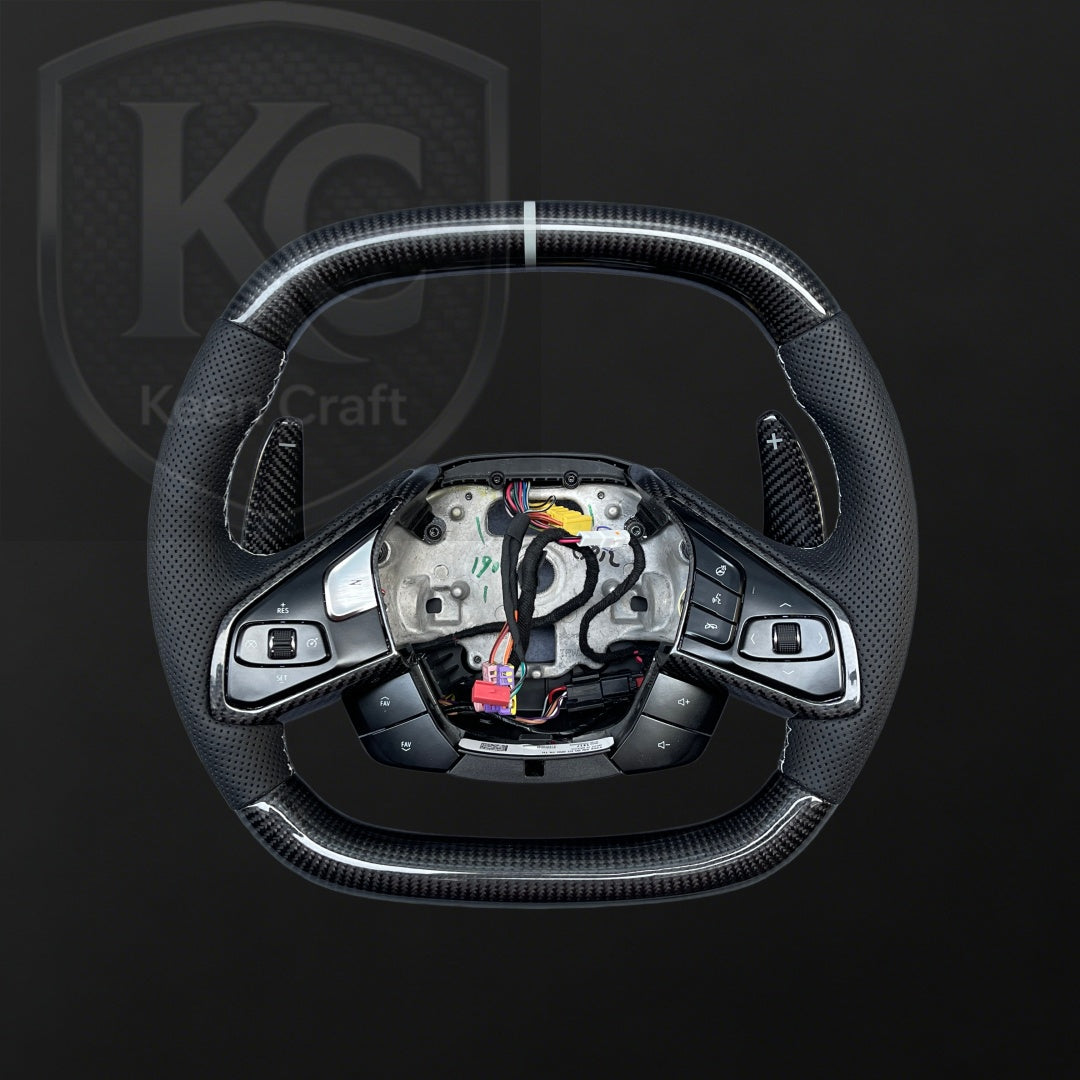 Corvette C8 2020-2026 Carbon Fiber Steering Wheel | Keen Craft