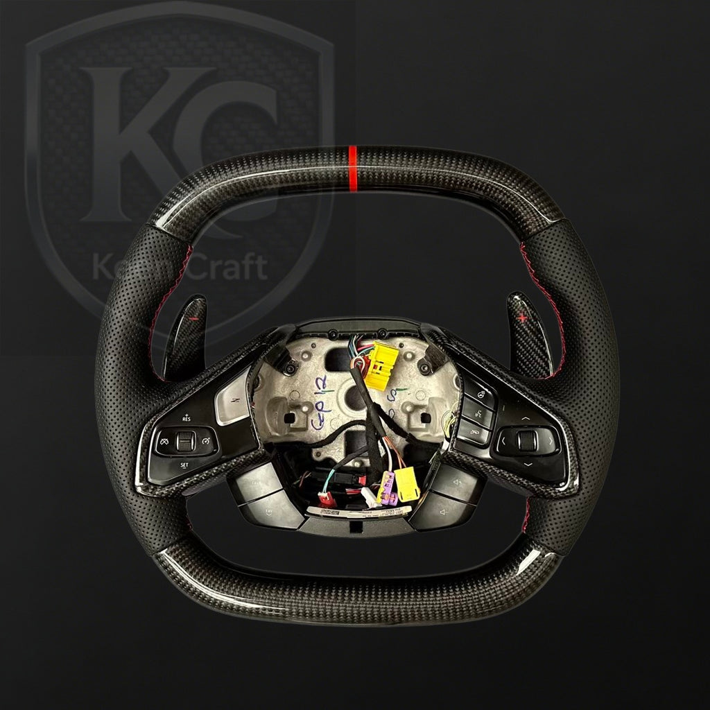 Corvette C8 2020-2026 Carbon Fiber Steering Wheel | Keen Craft
