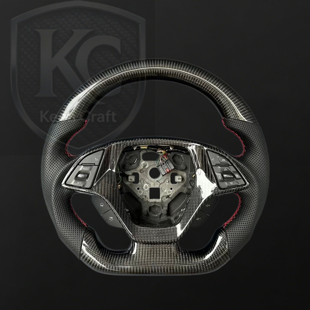 Corvette C7 2014-2019 Carbon Fiber Steering Wheel | Keen Craft