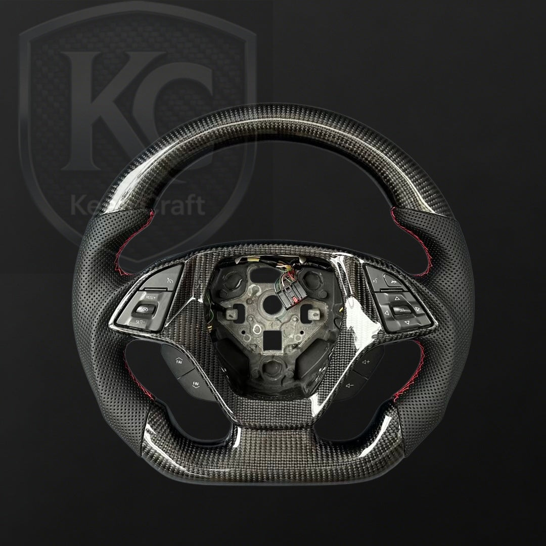 Corvette C7 2014-2019 Carbon Fiber Steering Wheel | Keen Craft