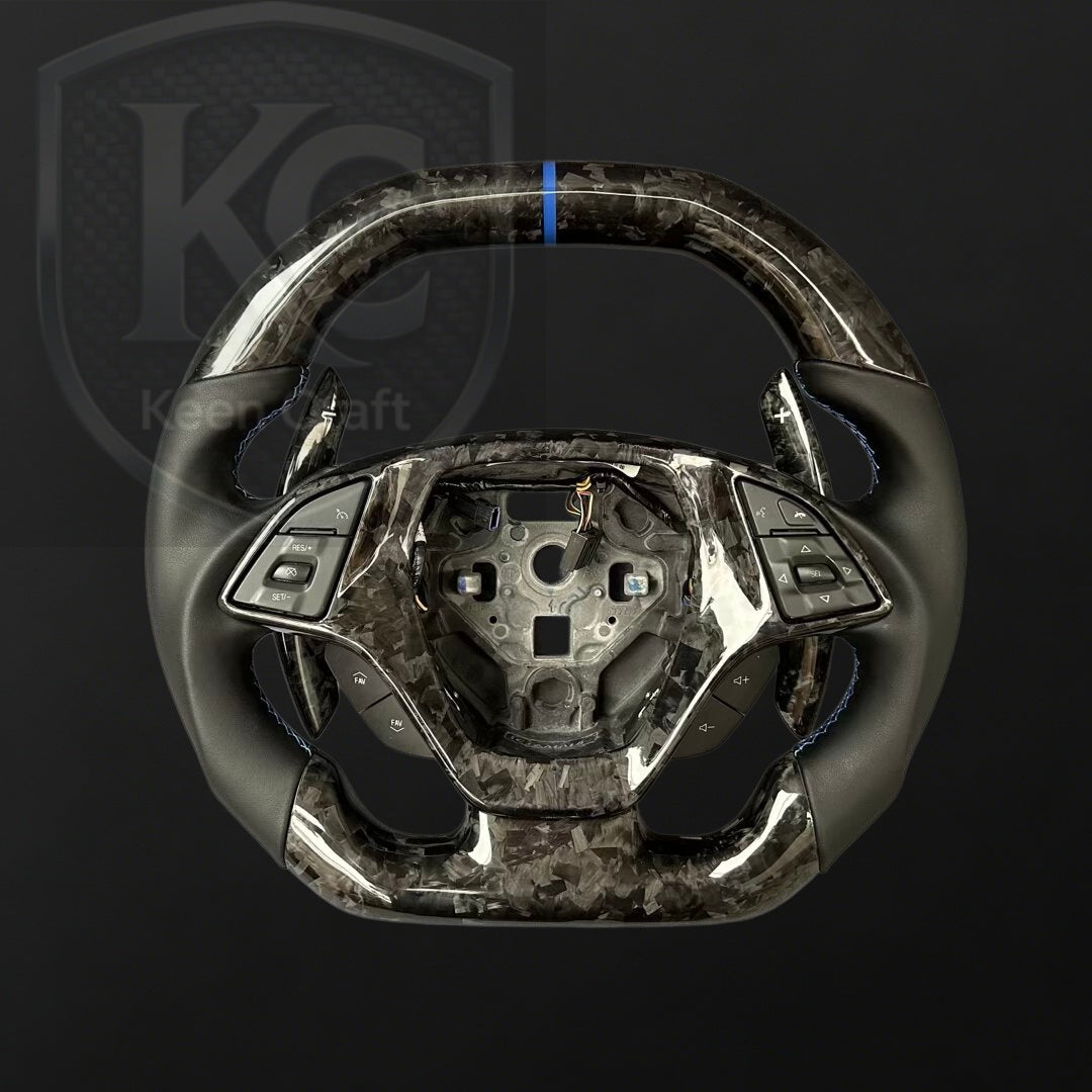 Corvette C7 2014-2019 Carbon Fiber Steering Wheel | Keen Craft