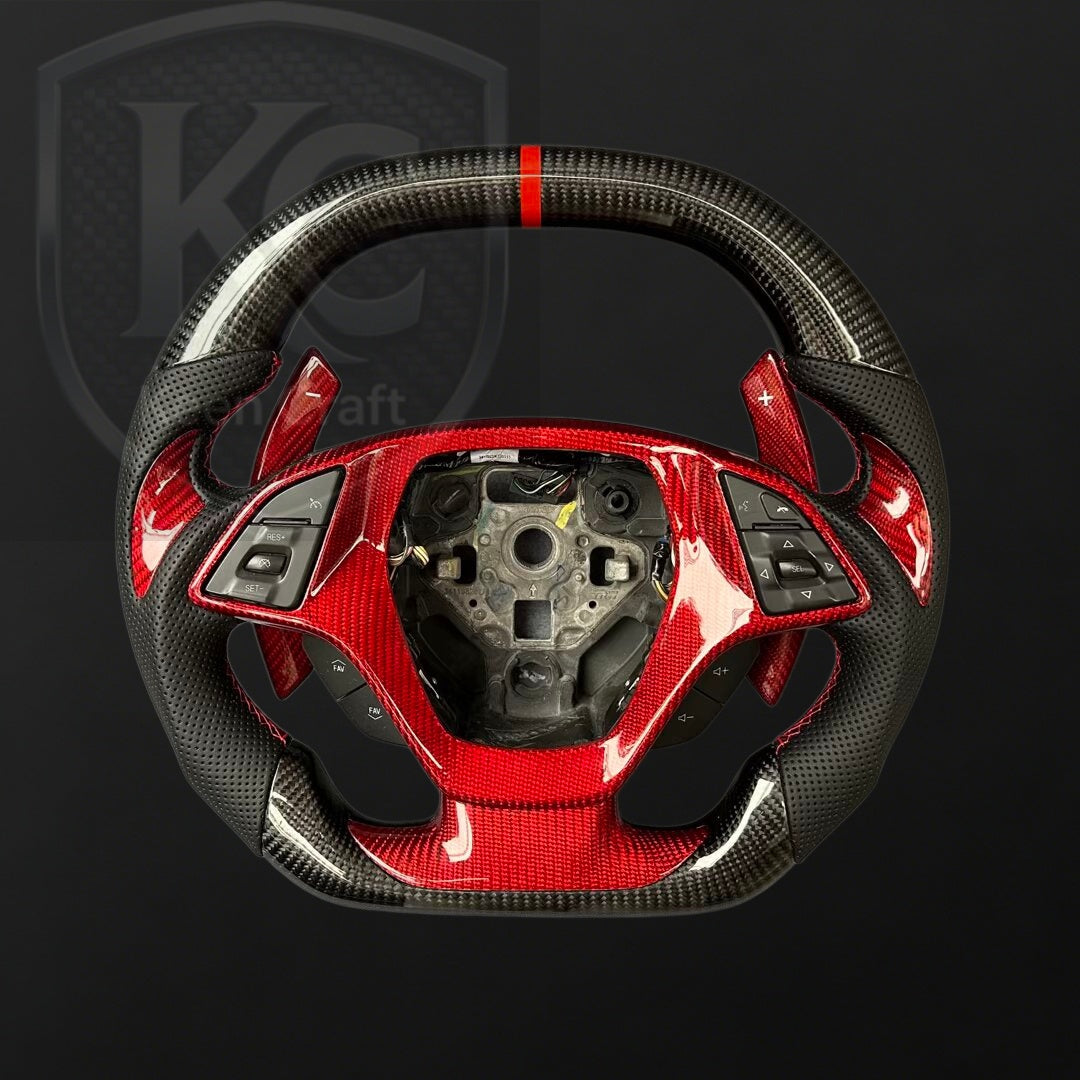 Corvette C7 2014-2019 Carbon Fiber Steering Wheel | Keen Craft