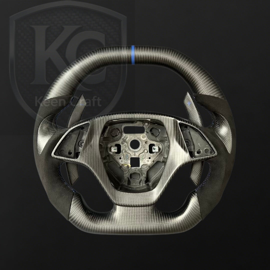 Corvette C7 2014-2019 Carbon Fiber Steering Wheel | Keen Craft