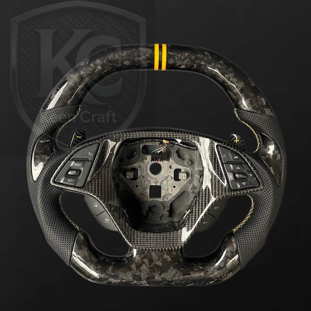 Corvette C7 2014-2019 Carbon Fiber Steering Wheel | Keen Craft