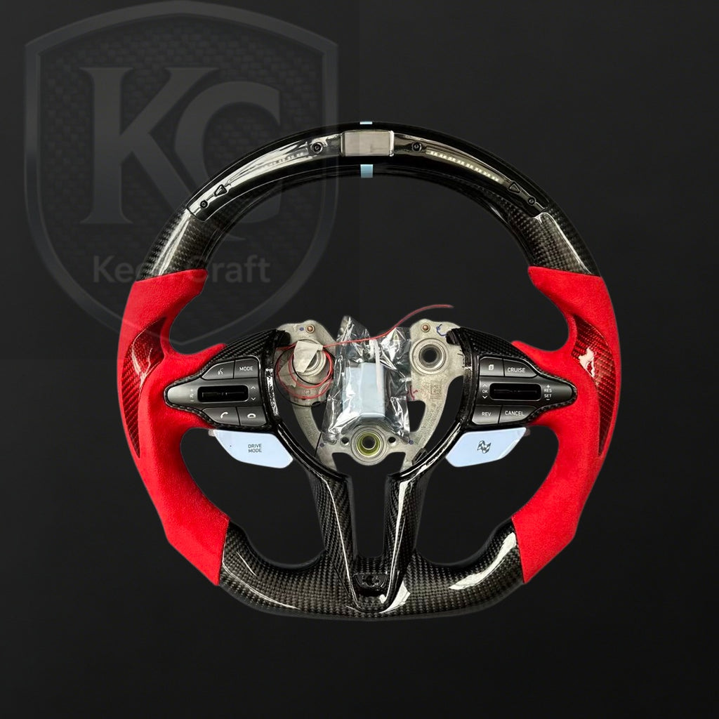 Hyundai 2020-2026 Elantra N / I20N / I30N Carbon Fiber Steering Wheel | Keen Craft