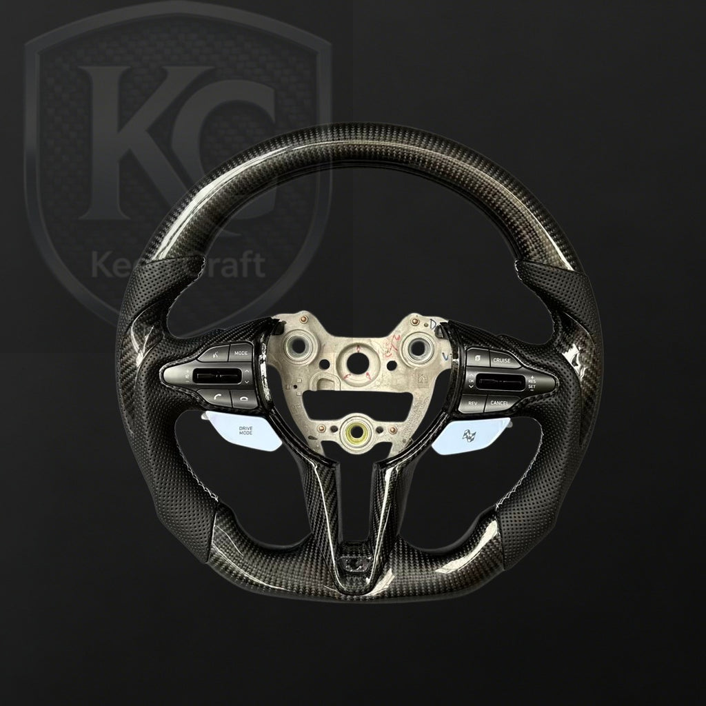 Hyundai 2020-2026 Elantra N / I20N / I30N Carbon Fiber Steering Wheel | Keen Craft
