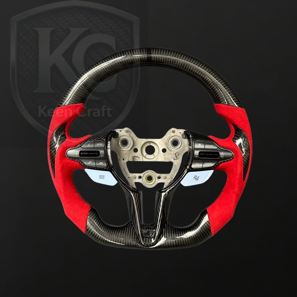 Hyundai 2020-2026 Elantra N / I20N / I30N Carbon Fiber Steering Wheel | Keen Craft
